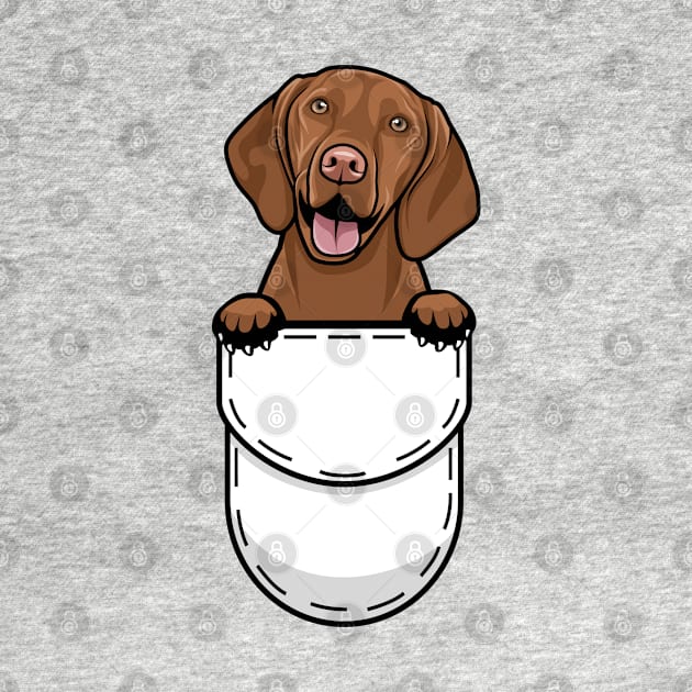 Funny Vizsla Pocket Dog by Pet My Dog